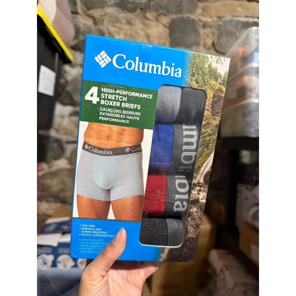 Columbia 4 Stretch Assorted Boxer Brief Underwear RCU40110PAS1 - XL